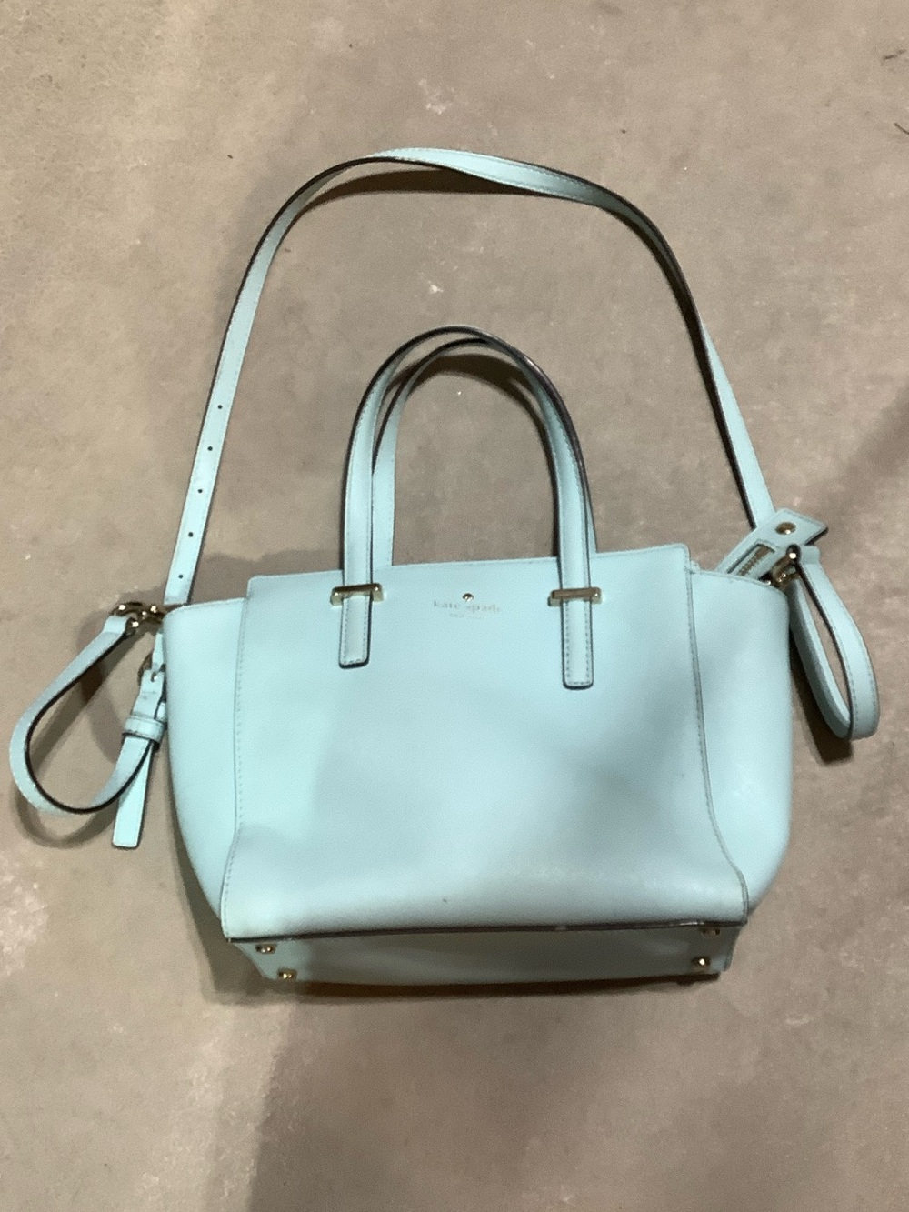 Kate spade robins egg blue crossbody handbag